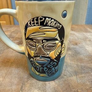 Keep Making Progress Mug 2022 Pink Lomein Coffee Cup Eli+Ana Handmade Ceramics